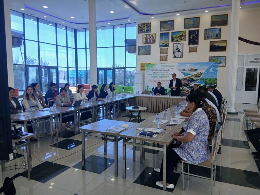 В Муйнакском районе состоялась научно-практическая конференция на тему: «Совместные действия по сохранению экологической устойчивости в регионе Приаралья»